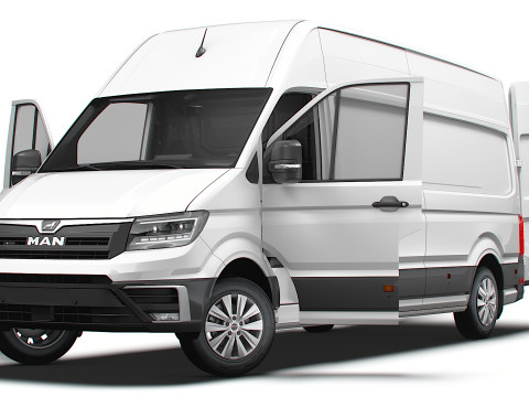 MAN TGE Van LWB SHR HQInterior 2025 3D 模型