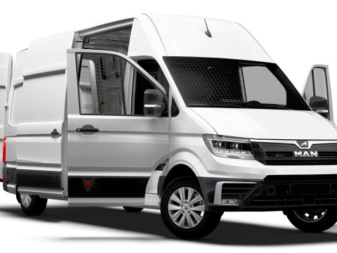 MAN TGE Van LWB SHR HQInterior 2025 3D 模型