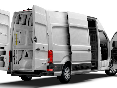 MAN TGE Van LWB SHR HQInterior 2025 3D 模型