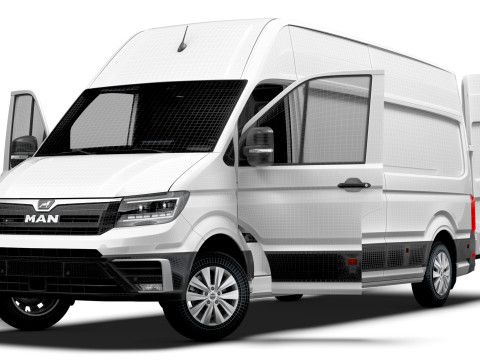 MAN TGE Van LWB SHR HQInterior 2025 3D 模型