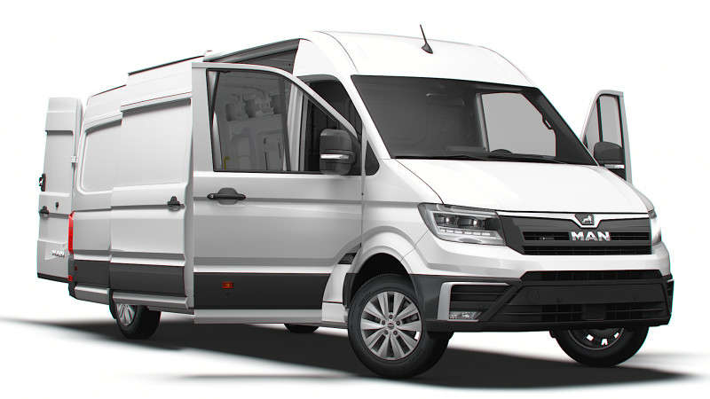 MAN TGE Van LWBM HR HQInterior 2025 Modelo 3D .c4d .max .obj .3ds .fbx .stl .blend