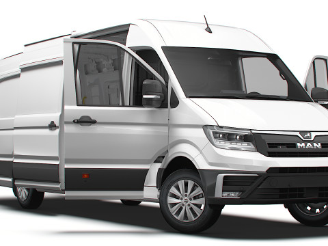 MAN TGE Van LWBM HR HQInterior 2025 3D Model