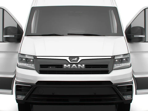MAN TGE Van LWBM HR HQInterior 2025 Modelo 3D