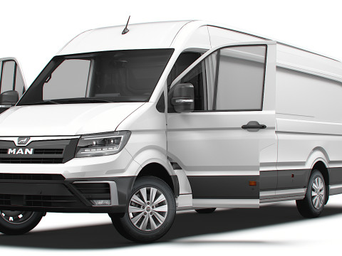 MAN TGE Van LWBM HR HQInterior 2025 Modelo 3D