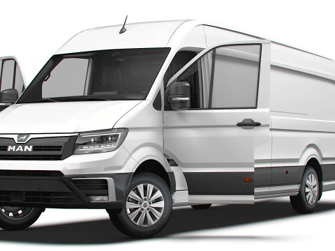 MAN TGE Van LWBM HR HQInterior 2025 Modelo 3D