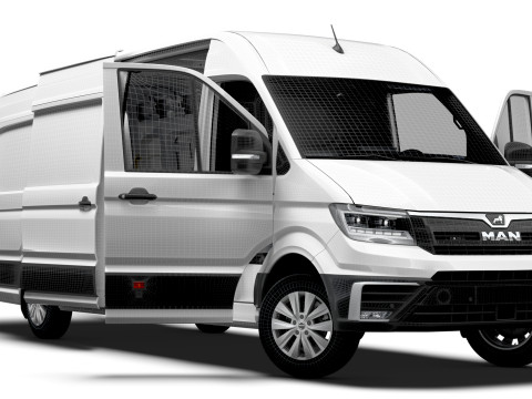 MAN TGE Van LWBM HR HQInterior 2025 Modelo 3D