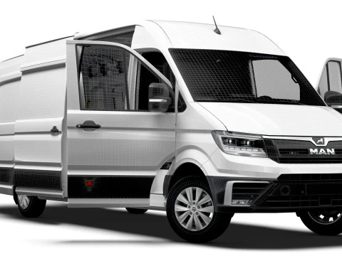 MAN TGE Van LWBM HR HQInterior 2025 Modelo 3D