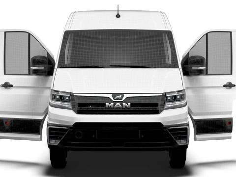 MAN TGE Van LWBM HR HQInterior 2025 Modelo 3D