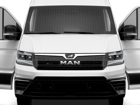 MAN TGE Van LWBM HR HQInterior 2025 Modelo 3D