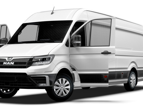 MAN TGE Van LWBM HR HQInterior 2025 Modelo 3D