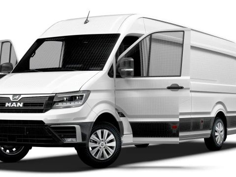 MAN TGE Van LWBM HR HQInterior 2025 Modelo 3D