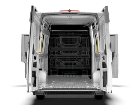MAN TGE Van LWBM HR HQInterior 2025 Modelo 3D