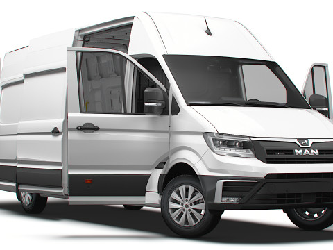 MAN TGE Van LWBM SHR HQInterior 2025 3D Model