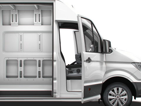 MAN TGE Van LWBM SHR HQInterior 2025 Model 3D