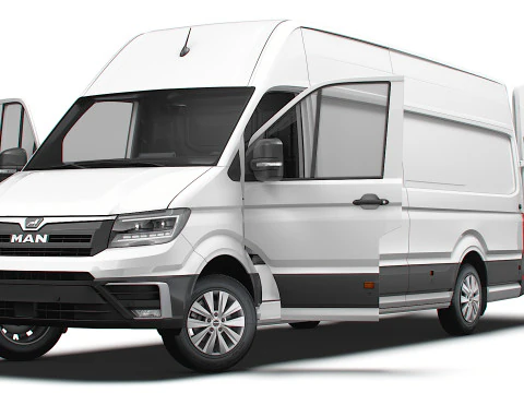 MAN TGE Van LWBM SHR HQInterior 2025 3D Model
