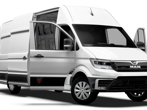 MAN TGE Van LWBM SHR HQInterior 2025 Model 3D