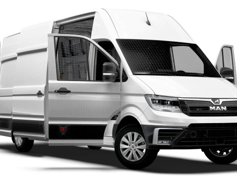 MAN TGE Van LWBM SHR HQInterior 2025 3D Model