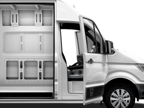 MAN TGE Van LWBM SHR HQInterior 2025 Model 3D