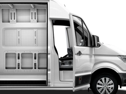 MAN TGE Van LWBM SHR HQInterior 2025 3D Model