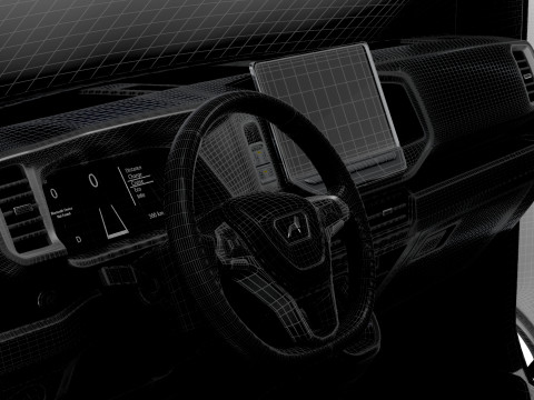 MAN TGE Van LWBM SHR HQInterior 2025 Model 3D