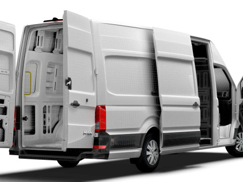 MAN TGE Van LWBM SHR HQInterior 2025 3D Model