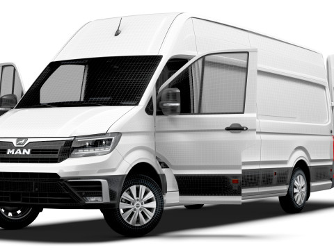 MAN TGE Van LWBM SHR HQInterior 2025 Model 3D