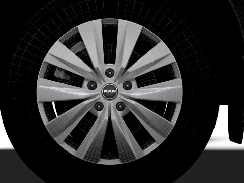 MAN TGE Van LWBM SHR HQInterior 2025 Model 3D