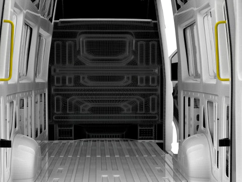 MAN TGE Van LWBM SHR HQInterior 2025 3D Model