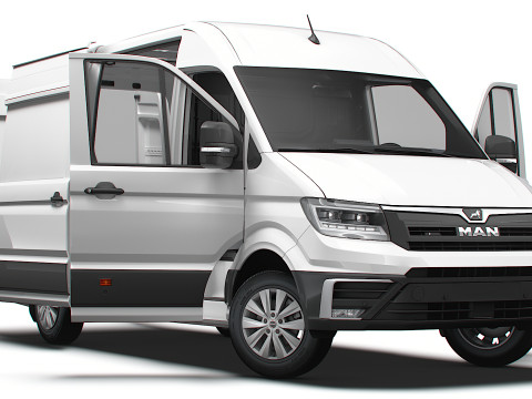 MAN TGE Van MWB HR HQInterior 2025 3D Model