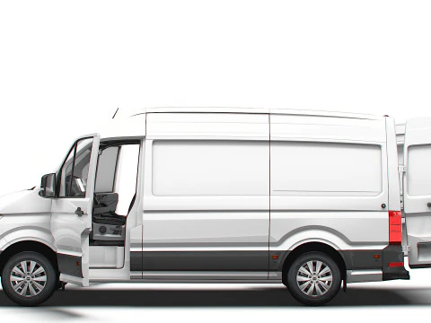 MAN TGE Van MWB HR HQInterior 2025 3D Model