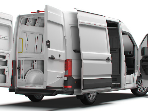 MAN TGE Van MWB HR HQInterior 2025 Modelo 3D
