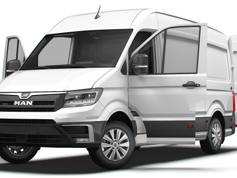 MAN TGE Van MWB HR HQInterior 2025 Modelo 3D