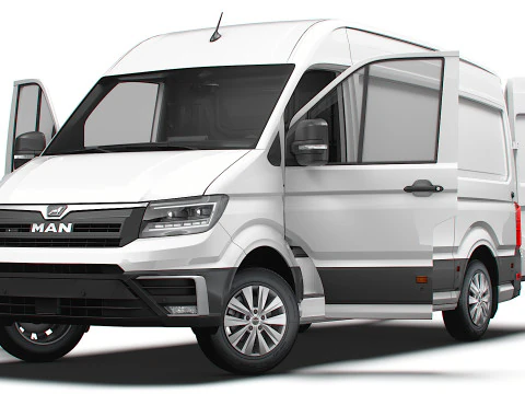 MAN TGE Van MWB HR HQInterior 2025 3D Model