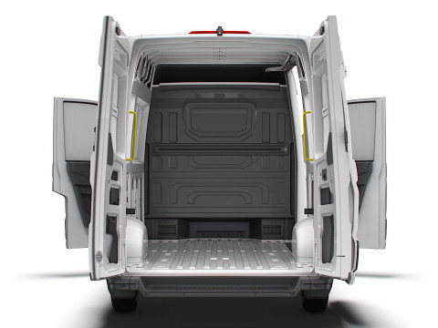 MAN TGE Van MWB HR HQInterior 2025 Modelo 3D