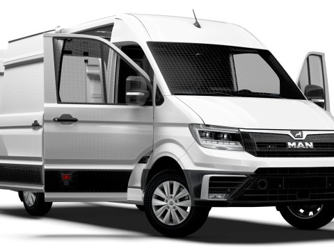 MAN TGE Van MWB HR HQInterior 2025 Modelo 3D