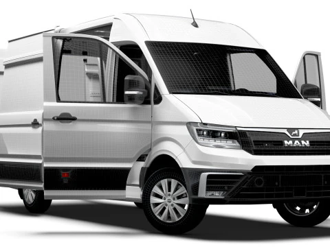 MAN TGE Van MWB HR HQInterior 2025 3D Model