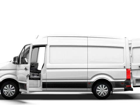 MAN TGE Van MWB HR HQInterior 2025 3D Model