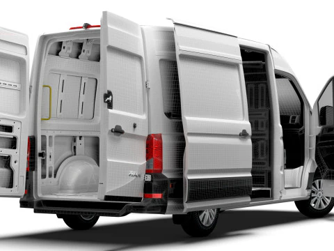 MAN TGE Van MWB HR HQInterior 2025 3D Model