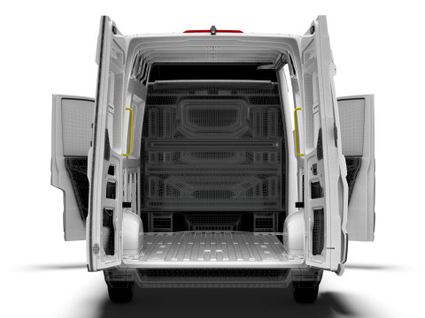 MAN TGE Van MWB HR HQInterior 2025 Modelo 3D