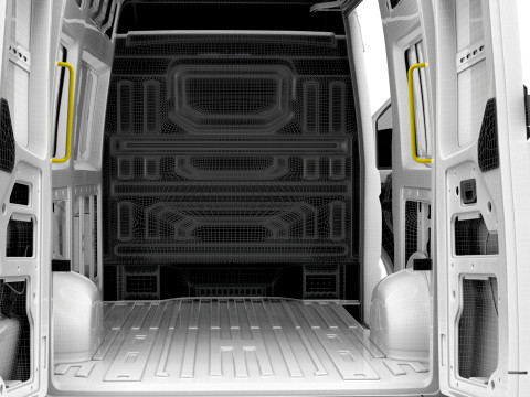 MAN TGE Van MWB HR HQInterior 2025 Modelo 3D