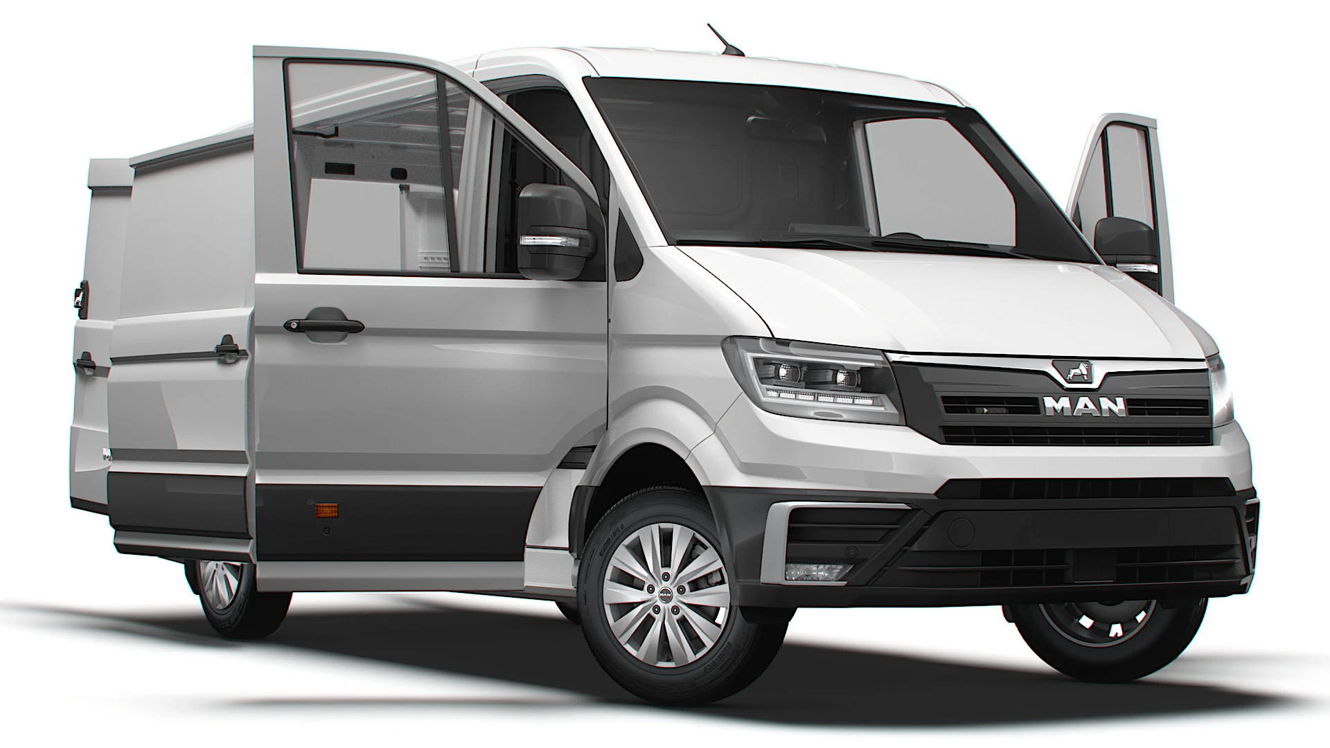 MAN TGE Van MWB LR HQInterior 2025 Modelo 3D .c4d .max .obj .3ds .fbx .stl .blend 