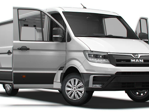 MAN TGE Van MWB LR HQInterni 2025 Modello 3D