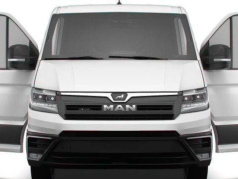 MAN TGE Van MWB LR HQInterior 2025 Modelo 3D