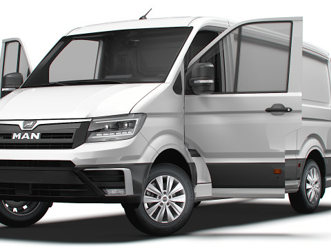 MAN TGE Van MWB LR HQInterior 2025 Modelo 3D
