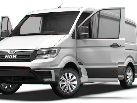 MAN TGE Van MWB LR HQInterior 2025 Modelo 3D