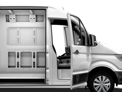 MAN TGE Van MWB LR HQInterior 2025 Modelo 3D