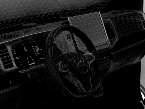 MAN TGE Van MWB LR HQInterior 2025 Modelo 3D