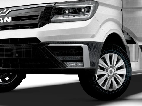 MAN TGE Van MWB LR HQInterior 2025 Modelo 3D