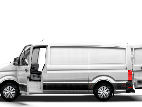 MAN TGE Van MWB LR HQInterior 2025 Modelo 3D