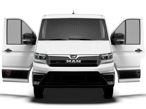 MAN TGE Van MWB LR HQInterior 2025 Modelo 3D